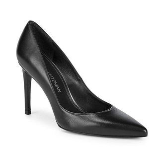 Stuart Weitzman, sz 7 Royal Stiletto Pumps, Black Nappa